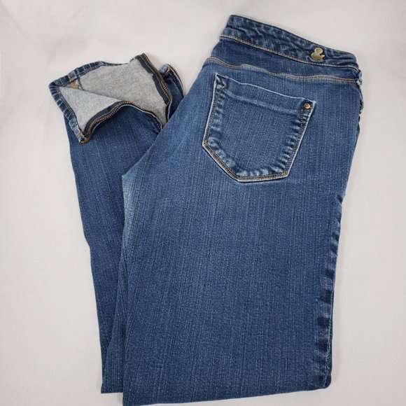 H&M Womens Skinny Stretch Low Waist Denim Blue Jeans Size 31 - Picture 2 of 8